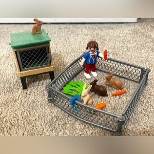 Playset Playmobil with Rabbits bunny and a Accessories easter bunny